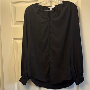 Nine West Black Button-Up Women's Top